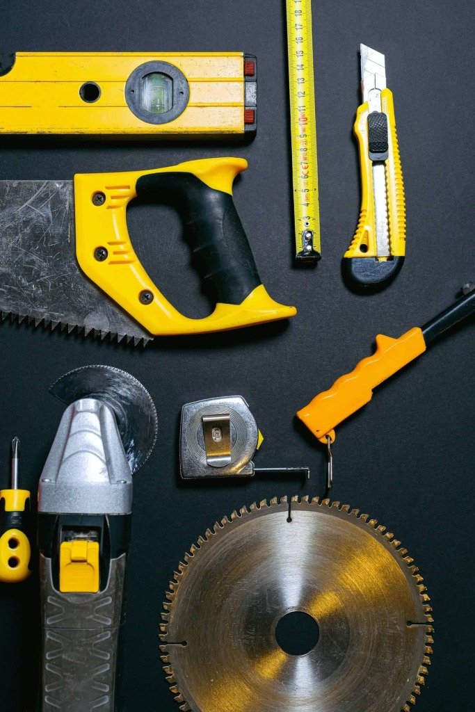 Tools used in skilled trades careers. Photo by Anna Shvets: https://www.pexels.com/photo/red-and-yellow-hand-tools-on-the-table-4312860/