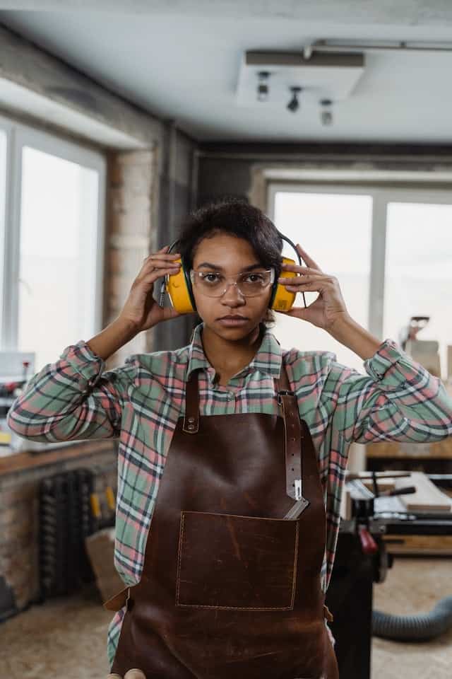 Photo by Tima Miroshnichenko: https://www.pexels.com/photo/a-female-carpenter-6790035/