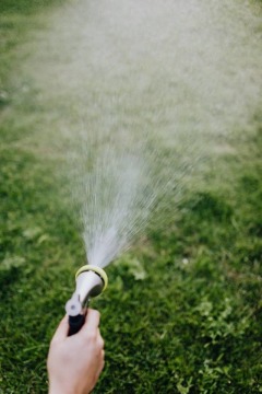 Photo by Karolina Grabowska: https://www.pexels.com/photo/close-up-photo-of-a-person-watering-the-grass-4870802/