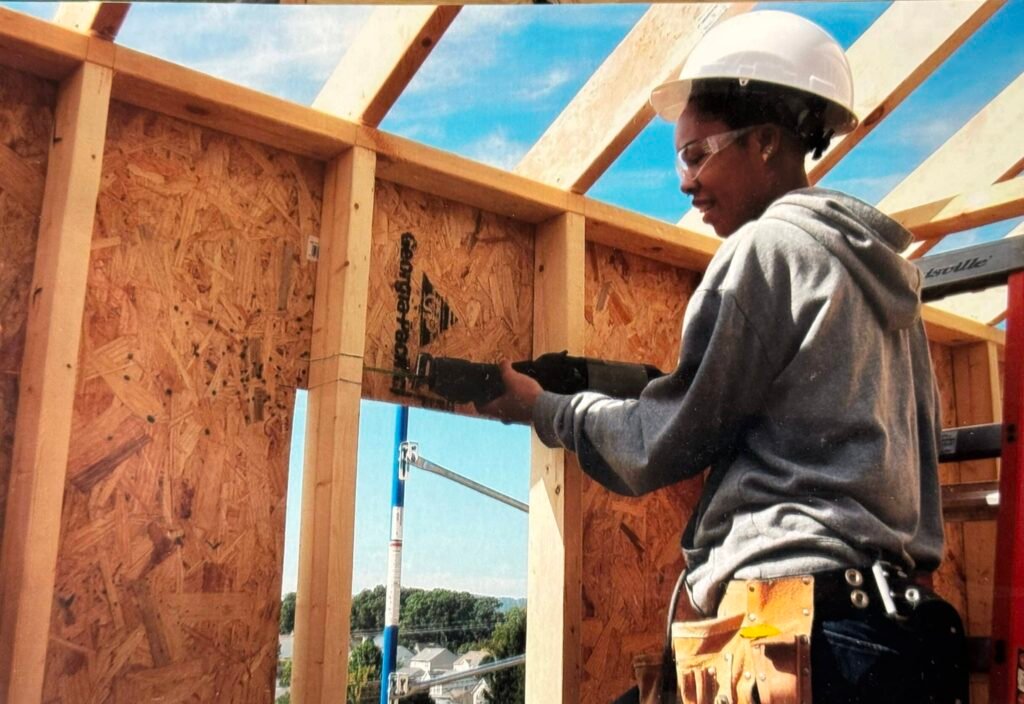 Student working on hands-on project during training.