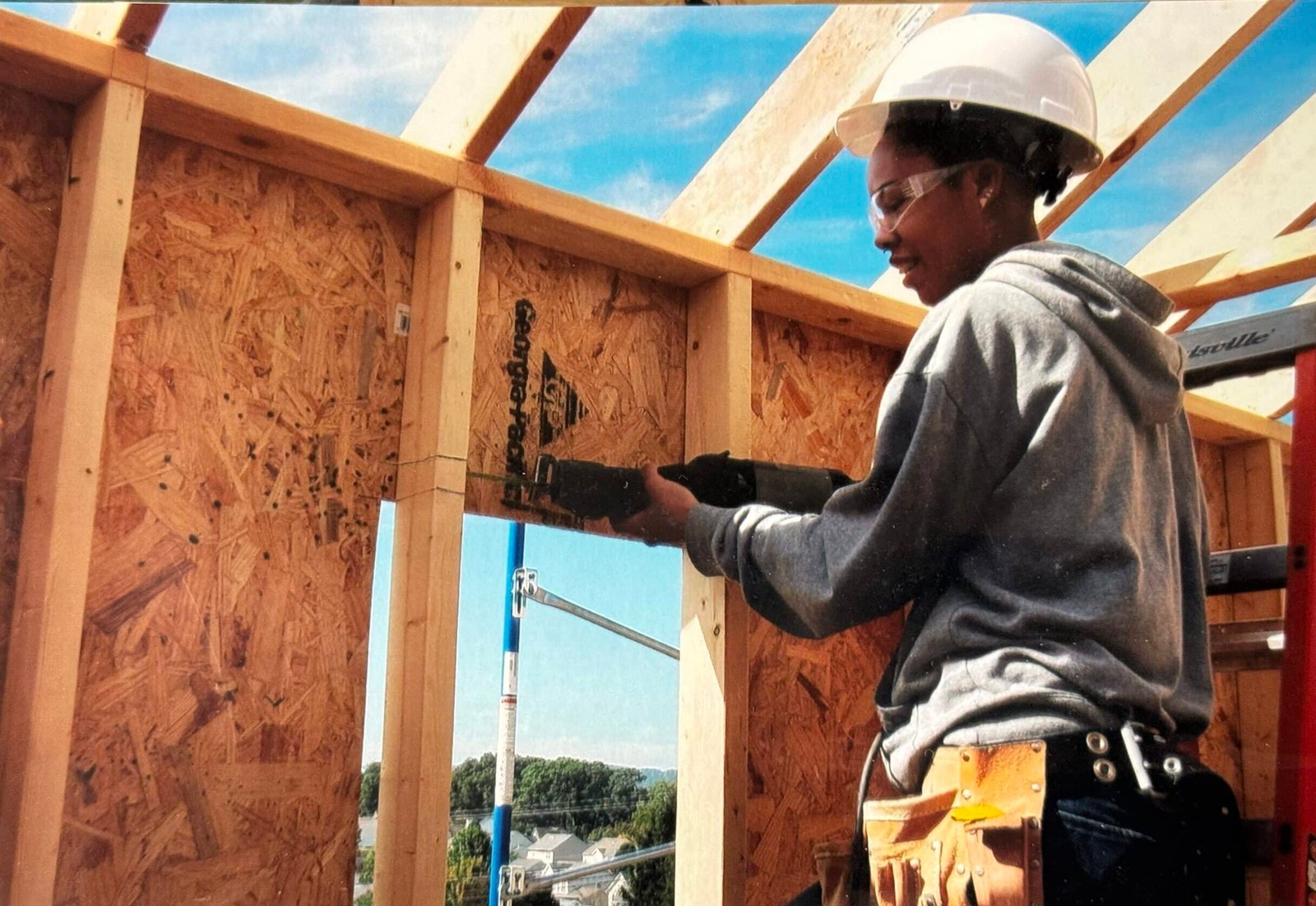 Student working on hands-on project during training.