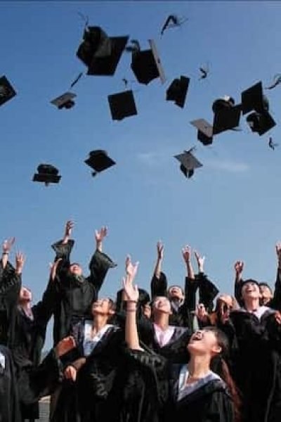 Photo by Pixabay: https://www.pexels.com/photo/newly-graduated-people-wearing-black-academy-gowns-throwing-hats-up-in-the-air-267885/