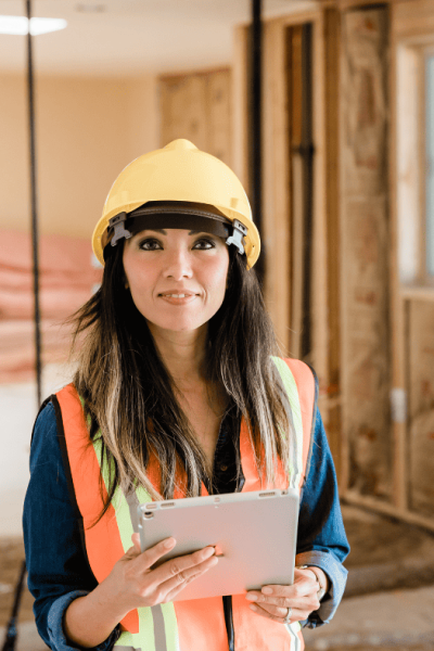 woman construction